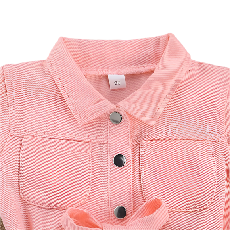 AMBER Girl's Denim Jumpsuit