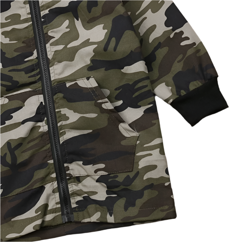 Camouflage Dinosaur Hooded Jacket