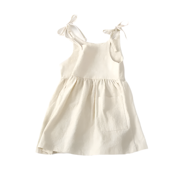 VALDA Sleeveless Cotton Toddler & Girl's Dress