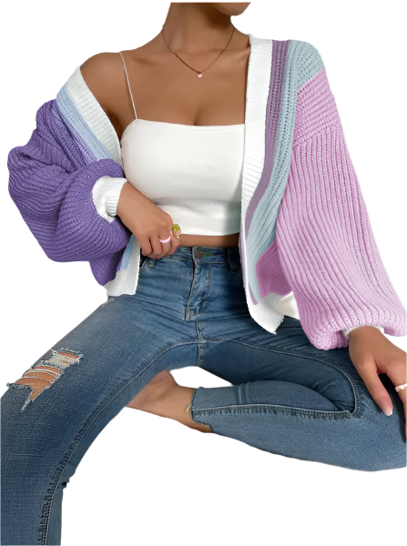 LYNETTE Women's Loose Fit Cardigan