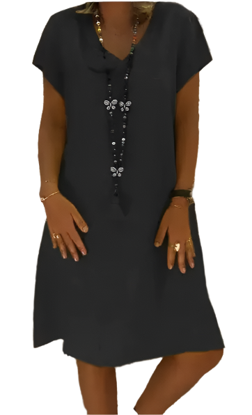 GAYLE V-Neck Midi Dress
