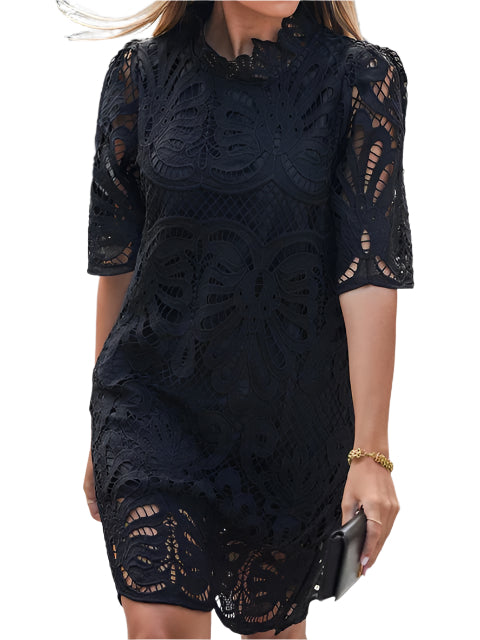 ELOISE Hollow Out Lace Dress