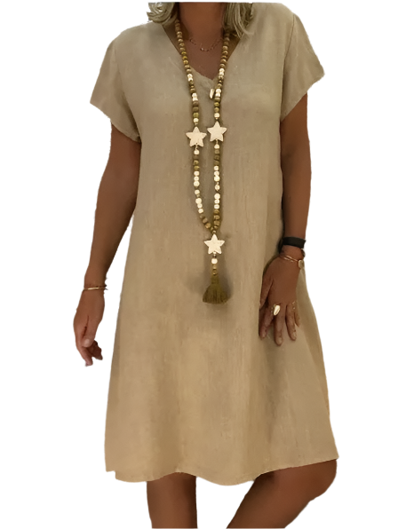 GAYLE V-Neck Midi Dress