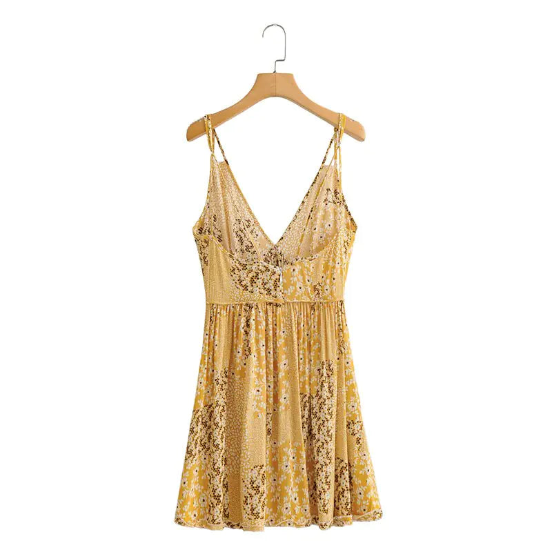 TEENA Floral Print Mini Dress