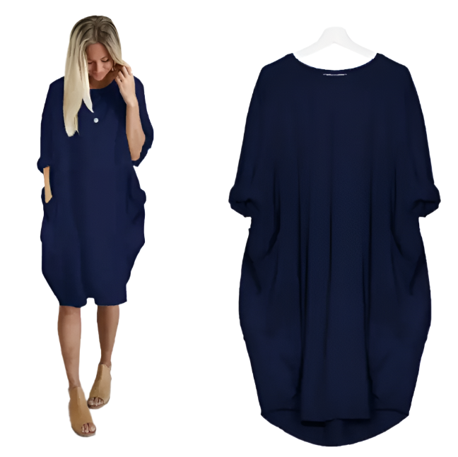 SIAN Casual Mid-length Balloon Dress