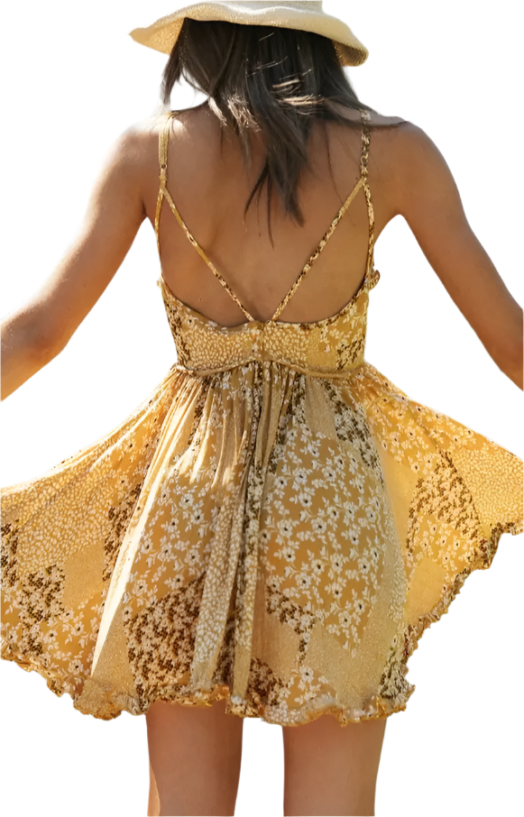 TEENA Floral Print Mini Dress