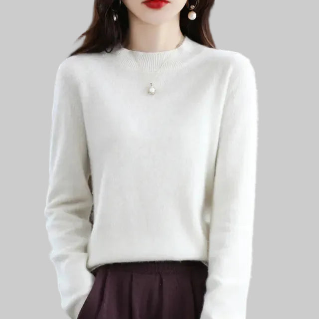 NATALIE 100% Pure Wool Knitted Cashmere Sweater