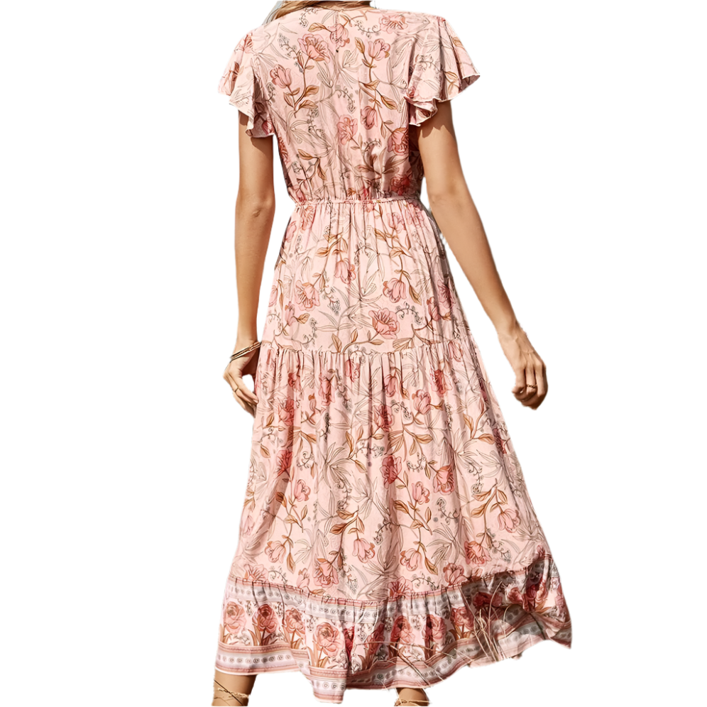 SADIE V-neck Floral Dress