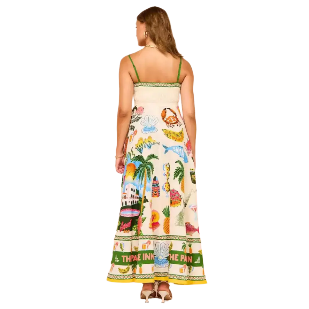 FAITH Boho Print Maxi Dress