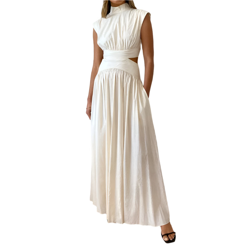 NORA High Neck Sleeveless Long Dress