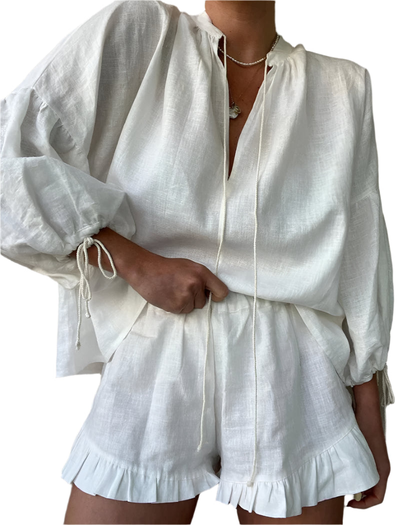 ARIA 2 piece Blouse and Shorts Set