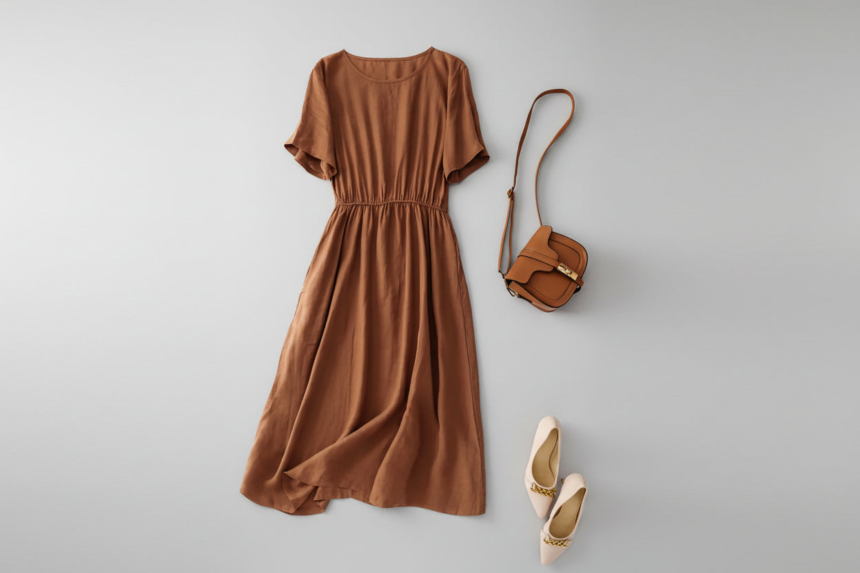 TIFFANY Loose fitting Cotton Linen Dress