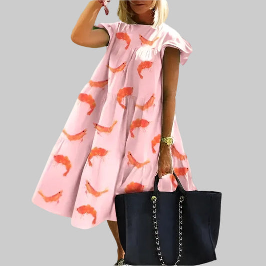 SUMMER Loose Fit Midi Dress