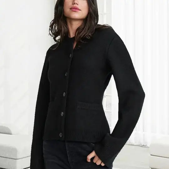 TERESA Women's Knitted Cardigan with Bell Sleeves