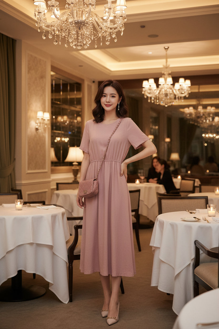 TIFFANY Loose fitting Cotton Linen Dress
