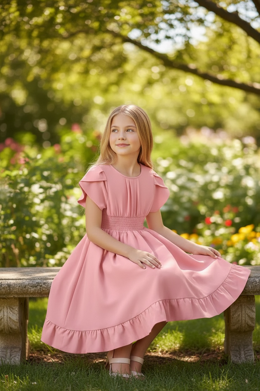BRYNN Short-Sleeve Girl's Dress