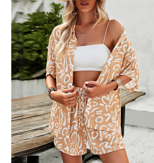 CELIA 2-piece Shirt & Shorts Set