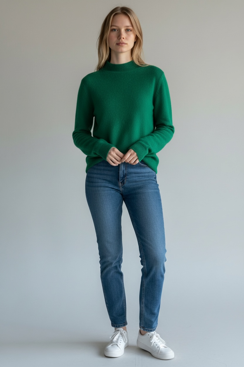 NATALIE 100% Pure Wool Knitted Cashmere Sweater