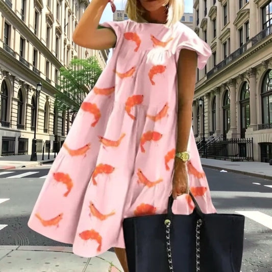 SUMMER Loose Fit Midi Dress