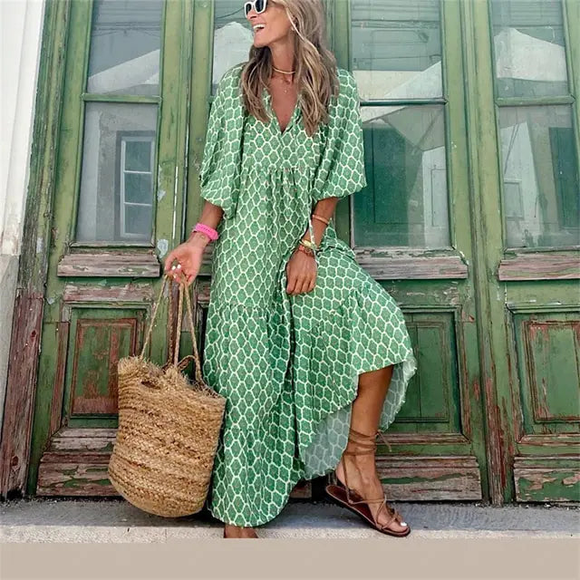 STACEY Boho Chic Maxi Dress