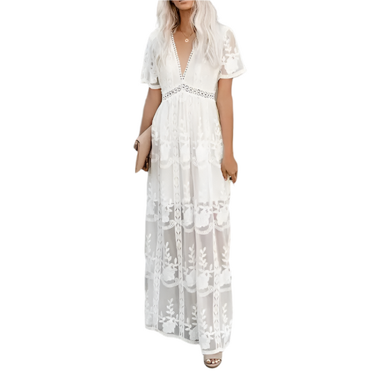 FRANKIE White Lace Dress
