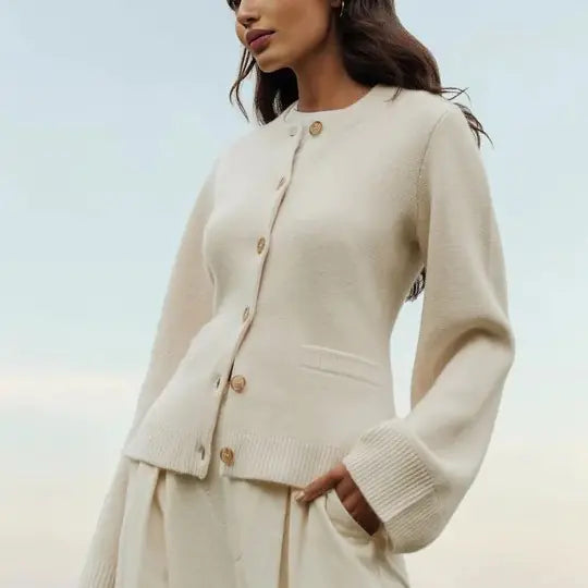 TERESA Women's Knitted Cardigan with Bell Sleeves