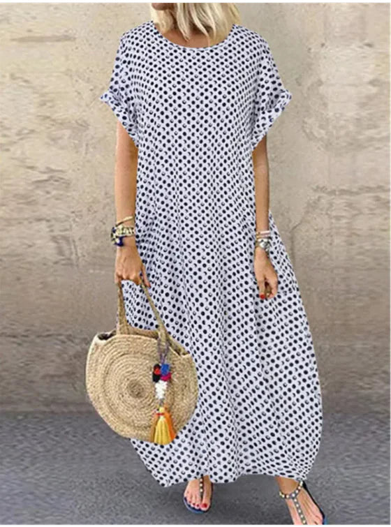 MAREE Retro Polka Dot Breeze Dress