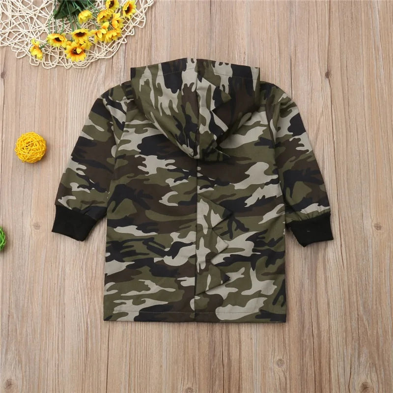 Camouflage Dinosaur Hooded Jacket