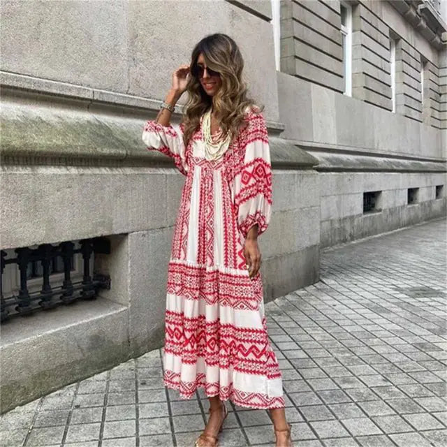 STACEY Boho Chic Maxi Dress